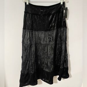 Deadstock Made in USA Y2K Necessary Objects Black Velvet Skirt